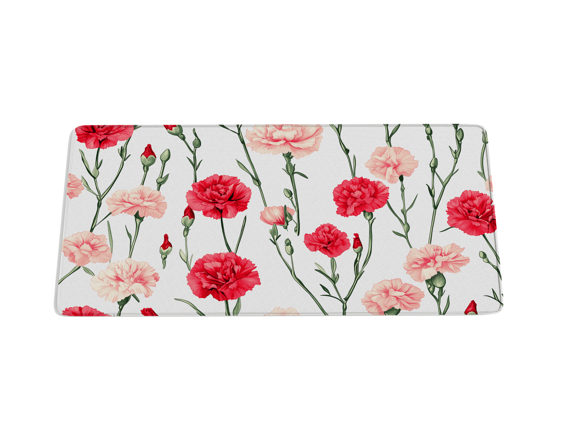 Carnation Flower Desk Mat - Custom Mouse Pad