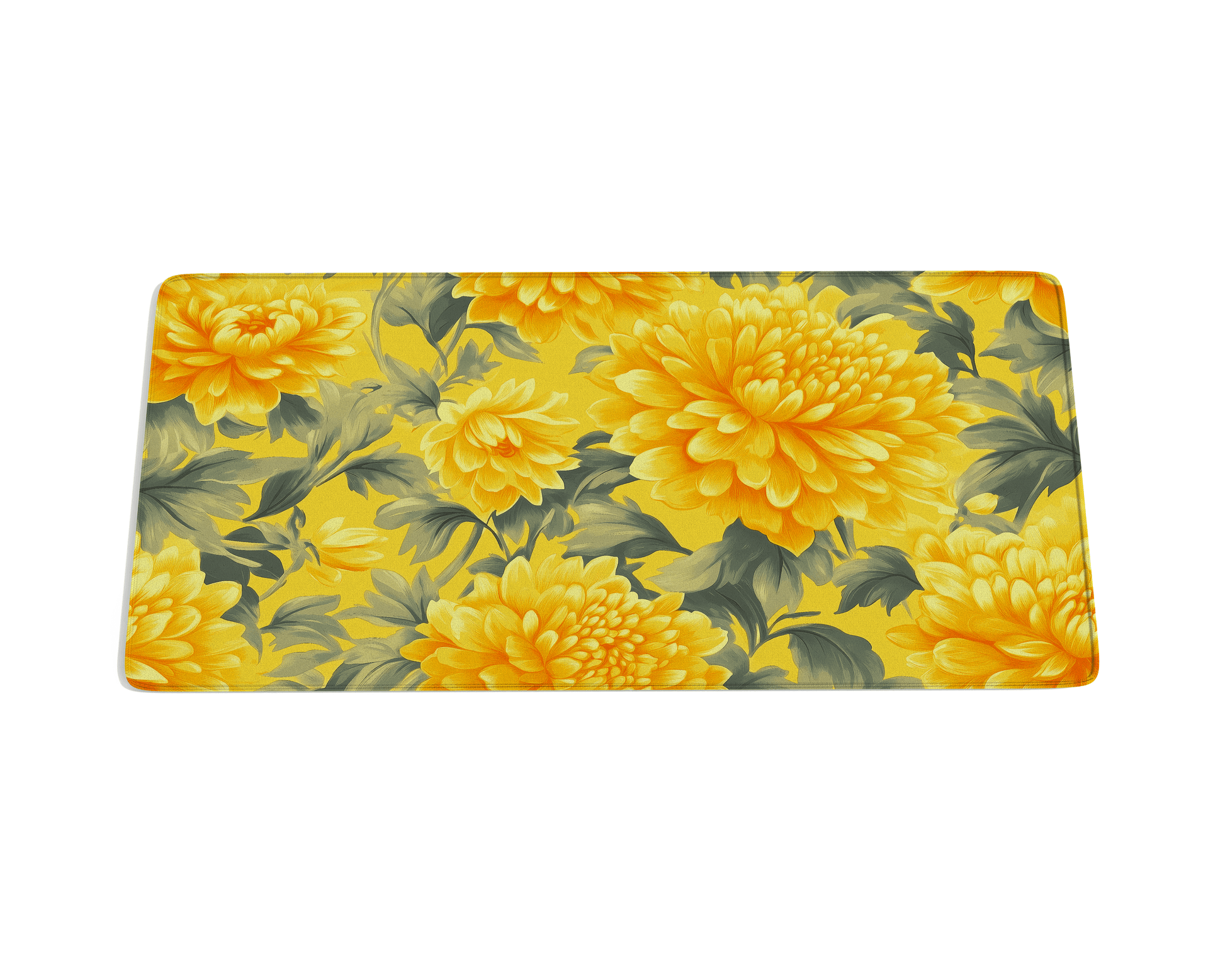 Chrysanthemum Flower Desk Mat - Custom Mouse Pad