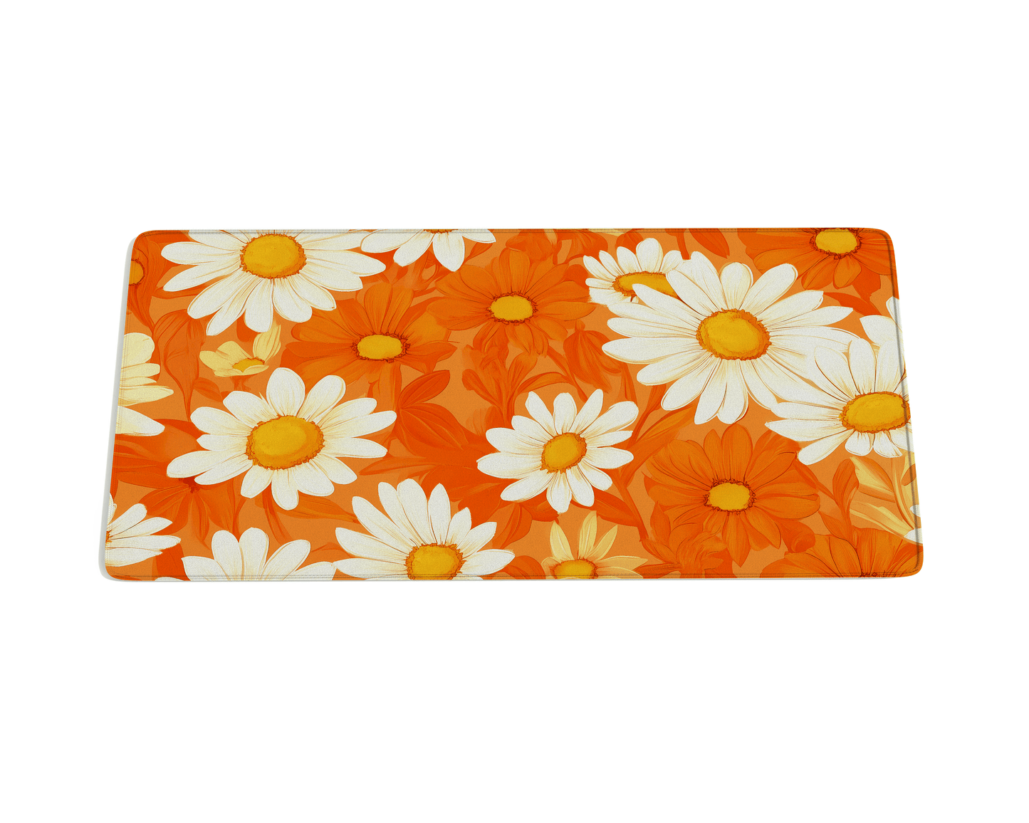 Daisy Flower Desk Mat - Custom Mouse Pad