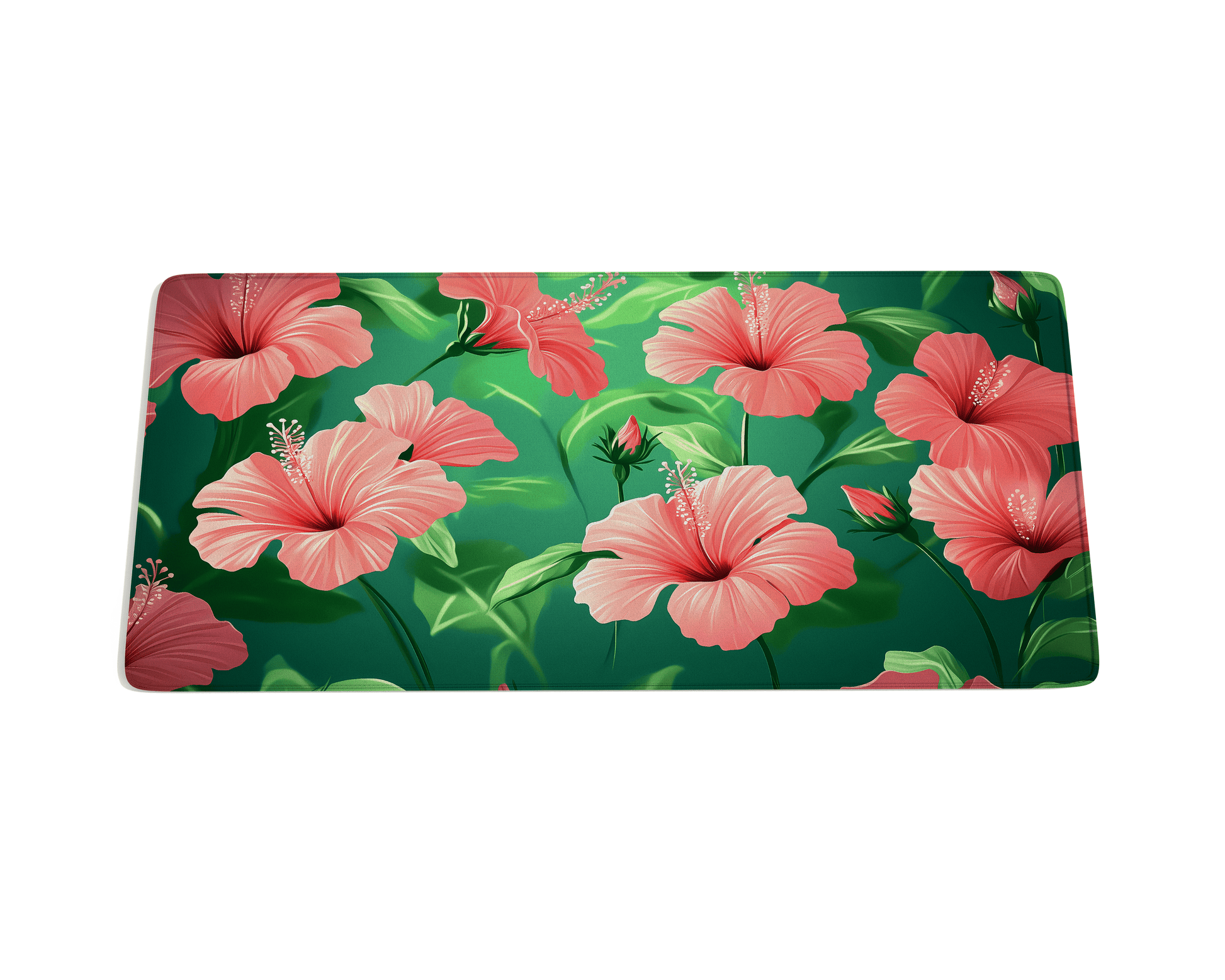 Hibiscus Flower Desk Mat - Custom Mouse Pad