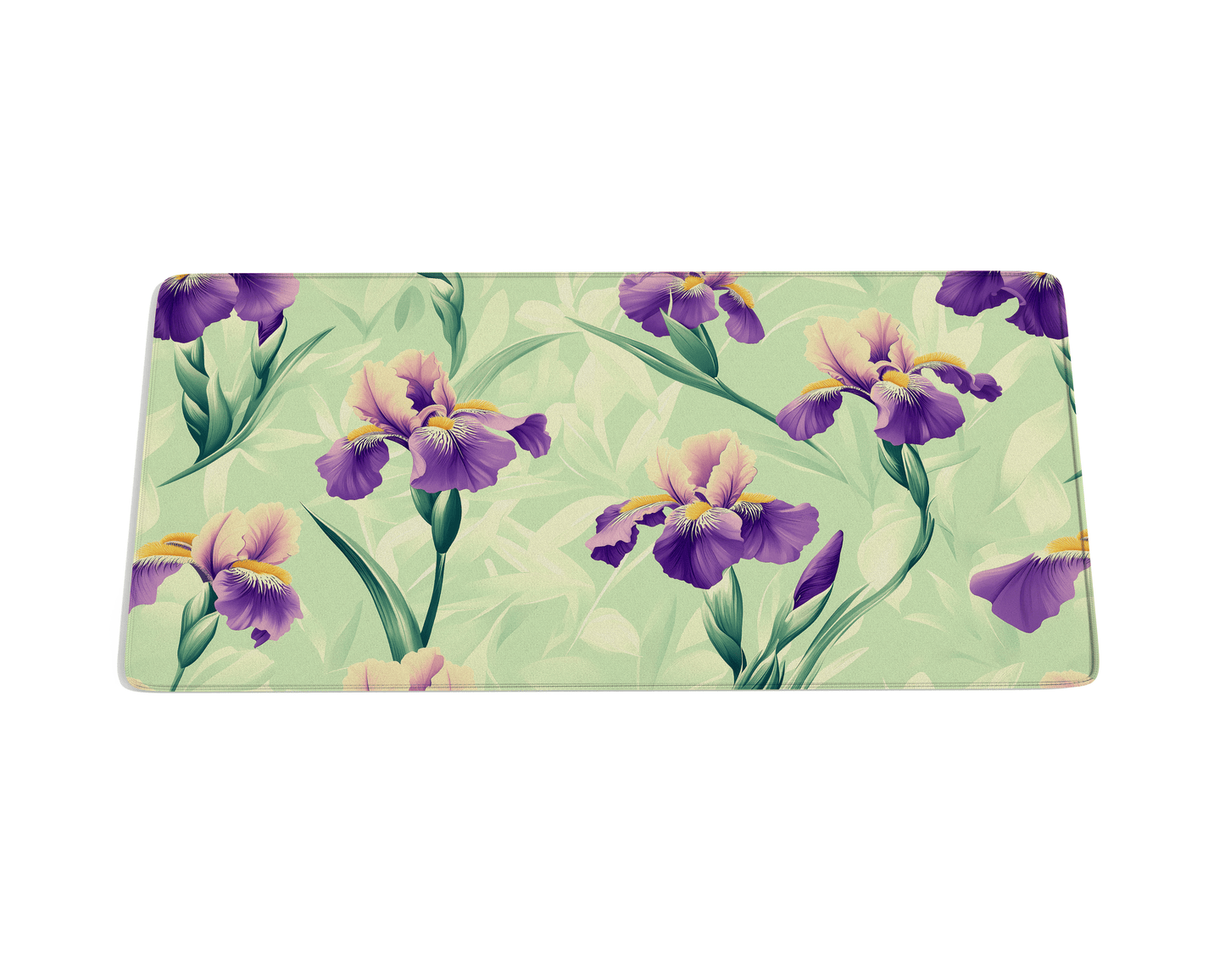 Iris Flower Desk Mat - Custom Mouse Pad