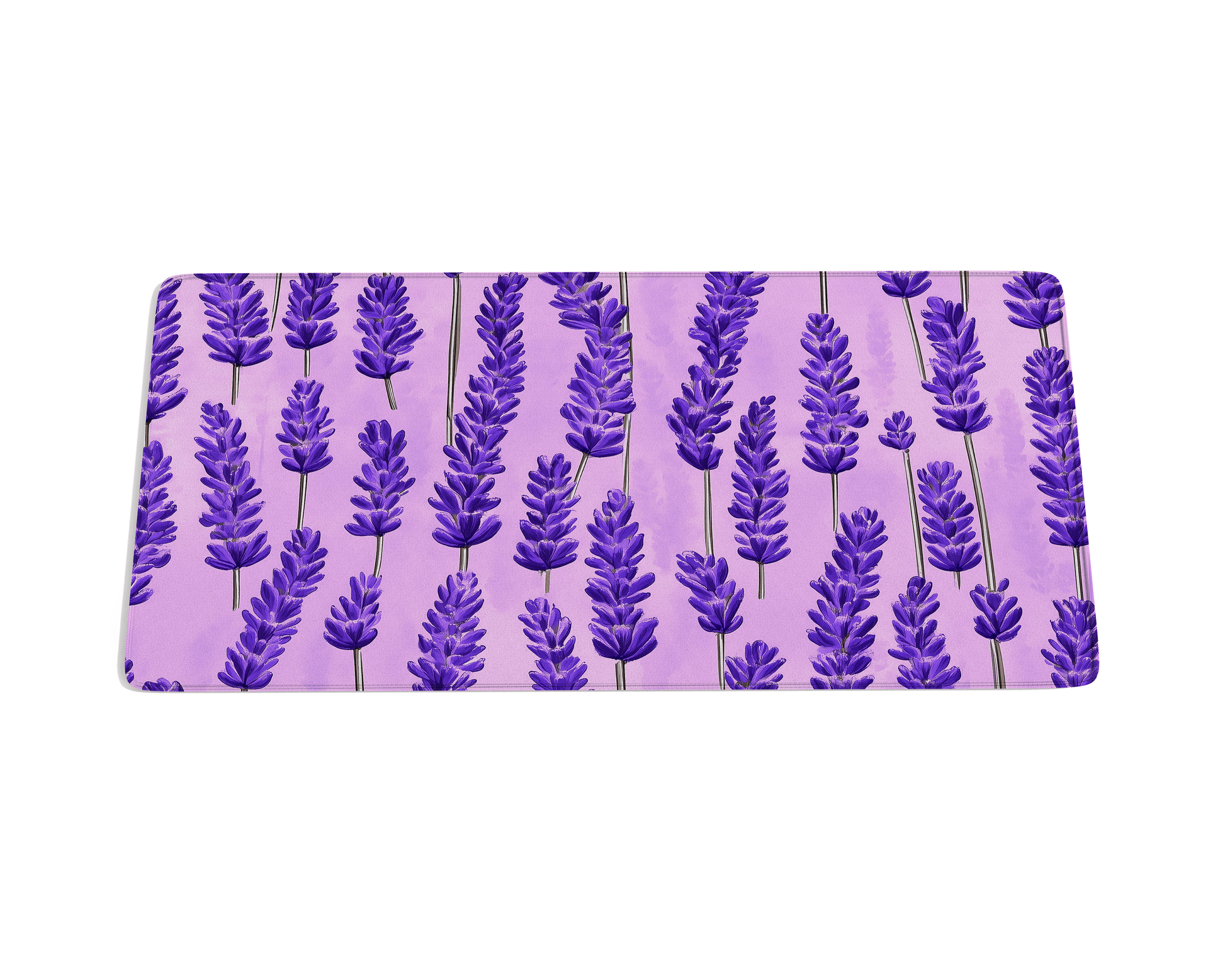 Lavender Flower Desk Mat - Custom Mouse Pad