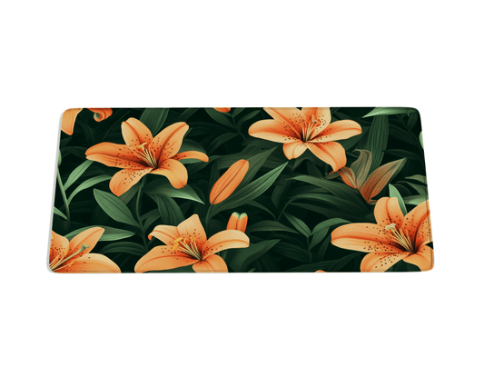 Lillium Flower Desk Mat - Custom Mouse Pad