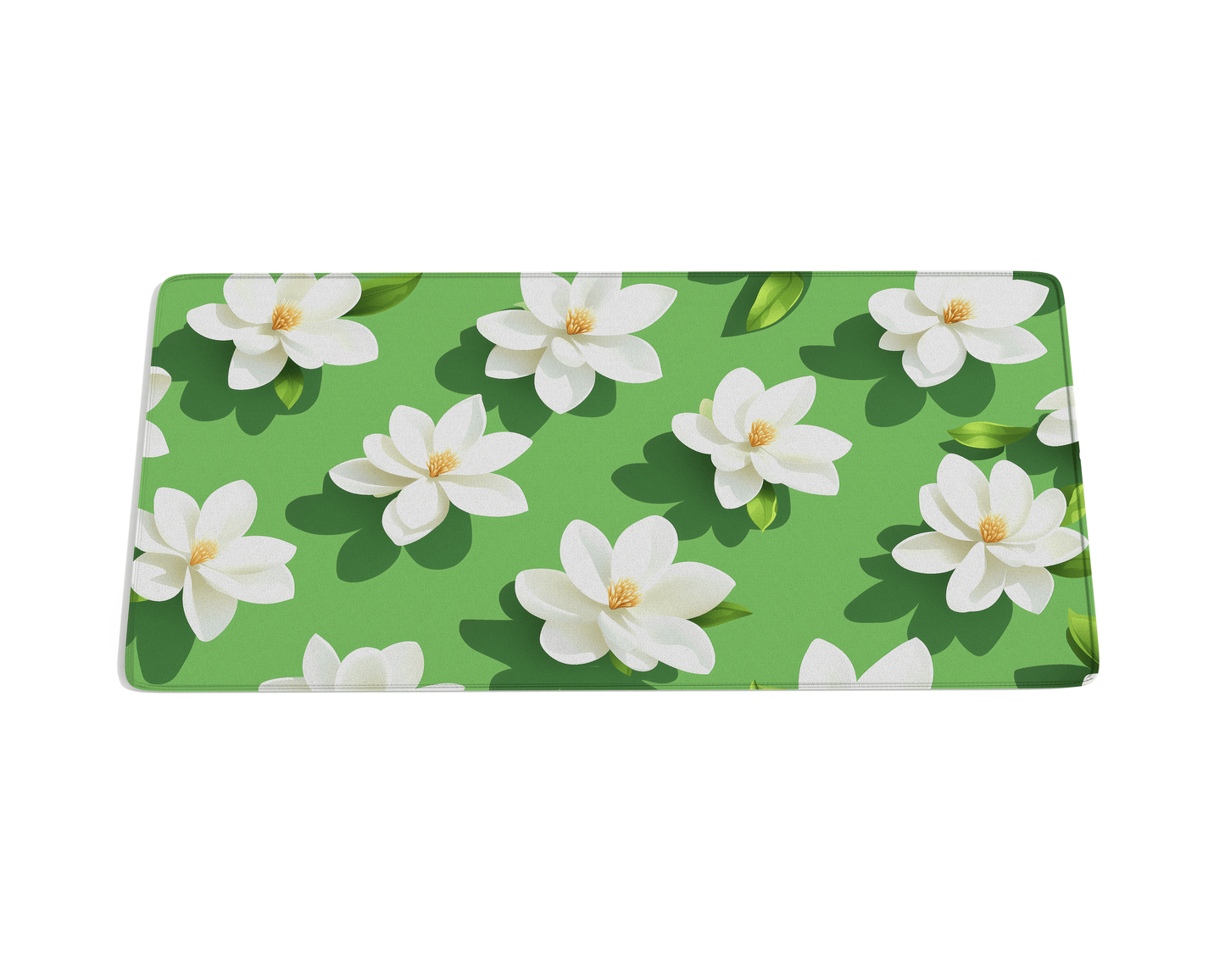 Magnolia Flower Desk Mat - Custom Mouse Pad