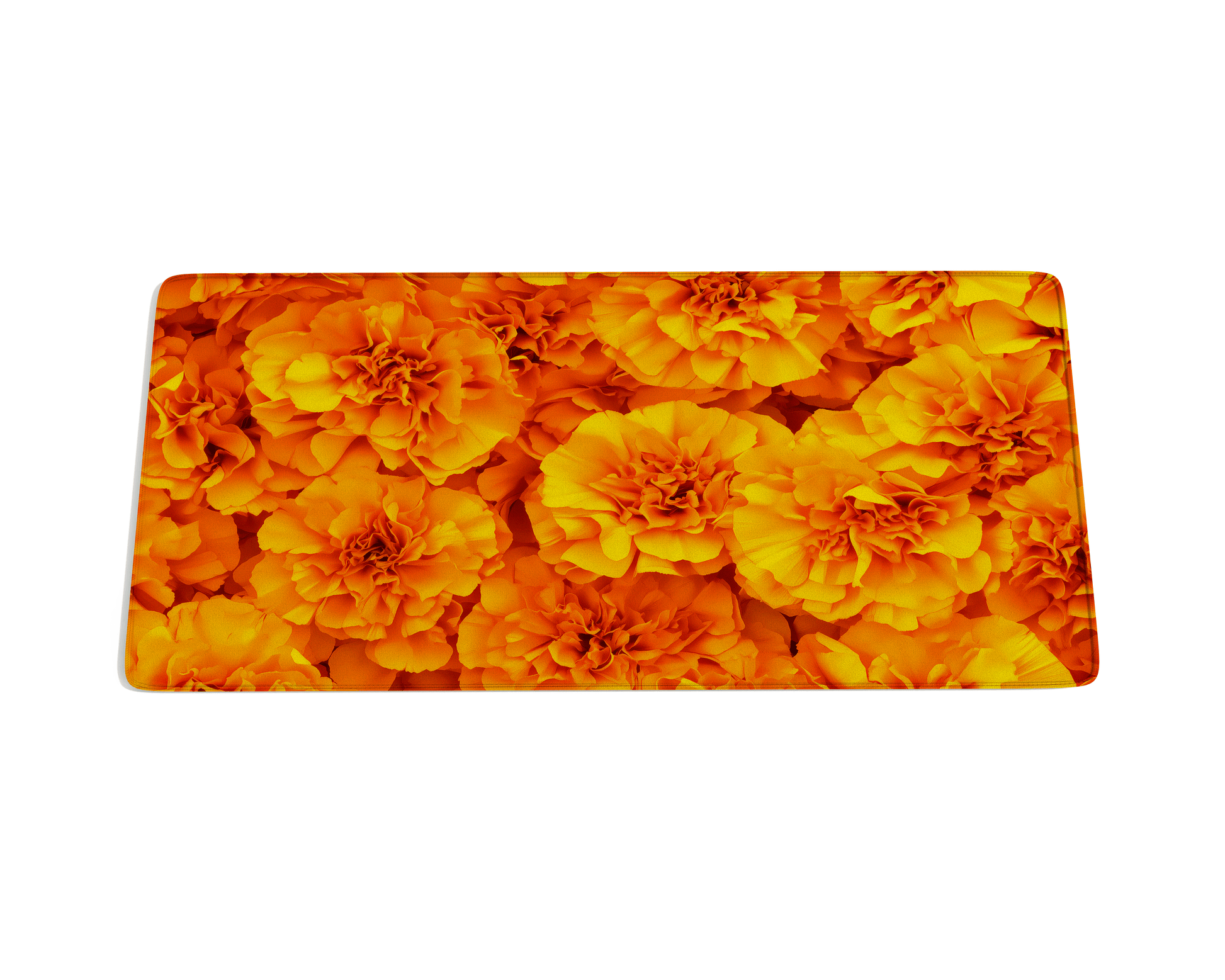 Marigold Flower Desk Mat - Custom Mouse Pad