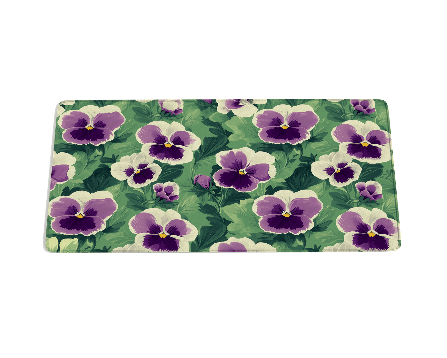 Pansy Flower Desk Mat - Custom Mouse Pad