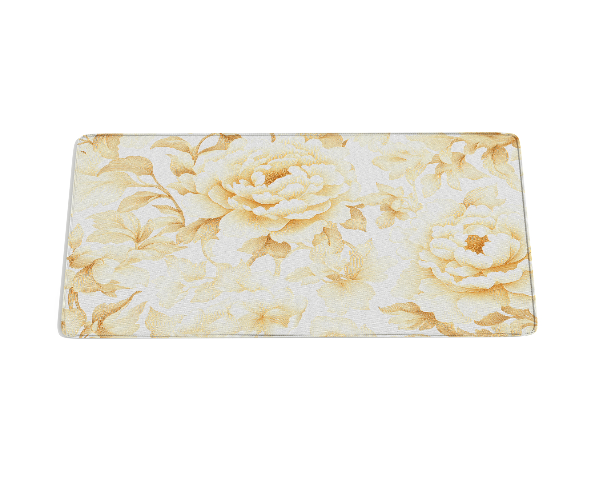 Peony Flower Desk Mat - Custom Mouse Pad