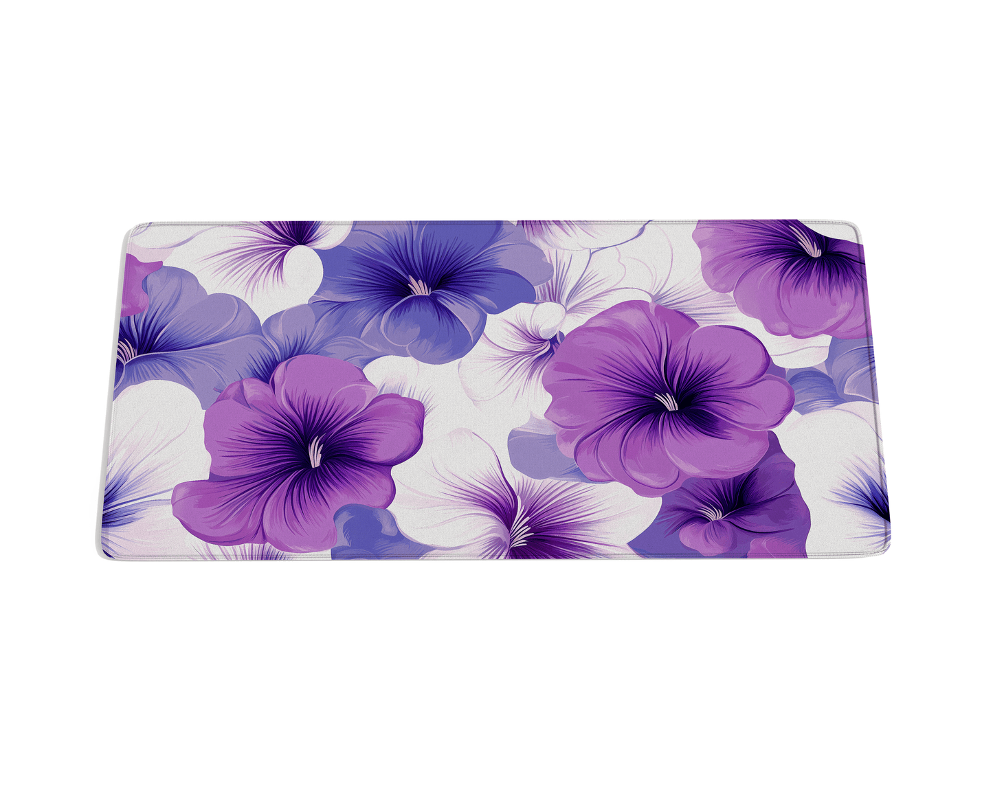 Petunia Flower Desk Mat - Custom Mouse Pad