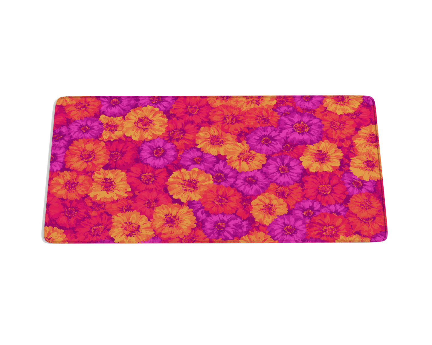 Zinnia Flower Desk Mat - Custom Mouse Pad